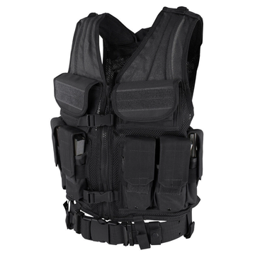 EMERGENCY HANDLE PADDED MILITARY TACTICAL VEST PLATE CARRIER 2KG 600 DENIER POLYESTER